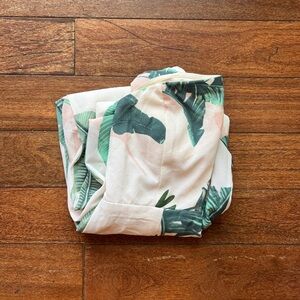 Patterned Strapless Jumpsuit